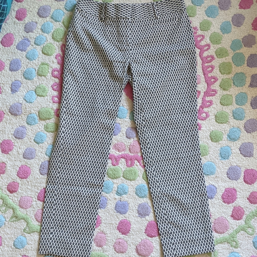Ann Taylor Devin Jacquard Cropped Pants, 2